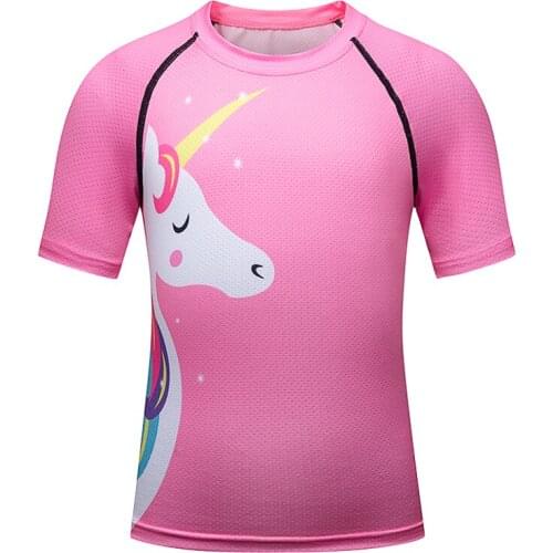 So Causal 100% Full Polyester Sublimation Short Sleeve Kids Shirts 3D Prited Sportswear