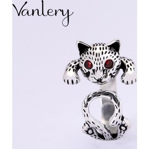 Luxury Brand Cat Rings For Women Wedding Statement Jewelry Valentines Gifts Lover Finger Ring
