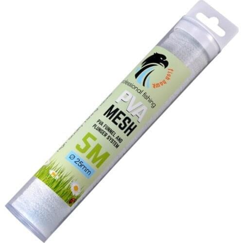 Fishing supplies Explosion Fishing bait stocking PVA water-soluble bait wrapped mesh bag accessories, cylindrical packaging