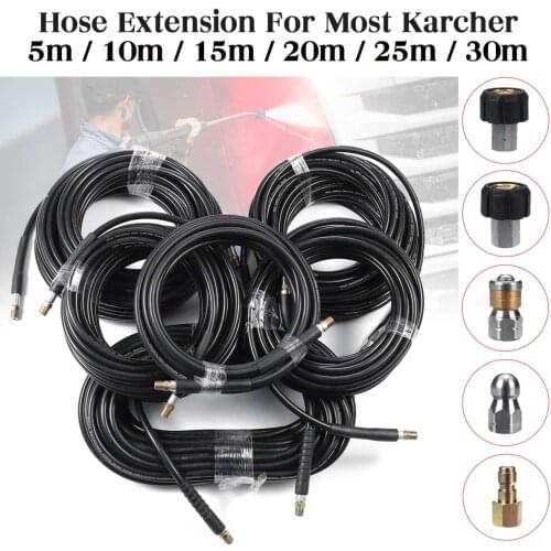 5000PSI High Pressure Washer Hose for Karcher K-series 5/10/15/20/25/30m Water Cleaning Hose Cord Pipe Car Washer Extension Hose