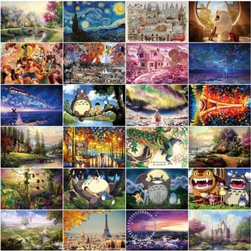 The Beauty wooden puzzle 1000 pieces ersion jigsaw puzzle white card adult childrens educational toys