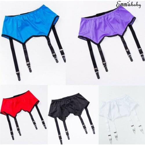 S-XXL Sexy Suspenders High Waist Plus Size Garter Belt Ladies Womens Top Thigh-Highs Elastic Sexy Lingerie Female Night Clubwear