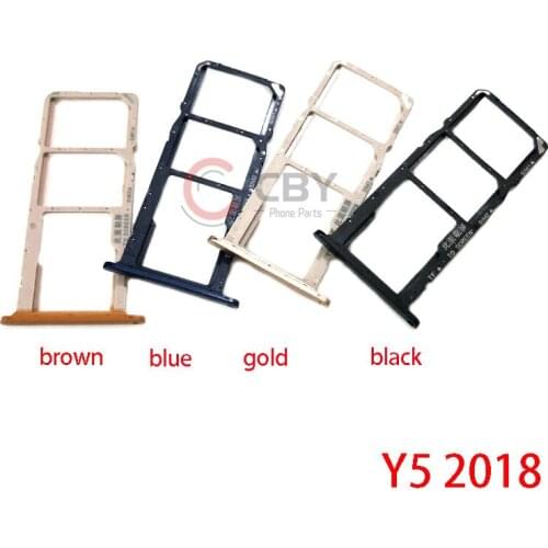 10pcs New Sim Card Tray For Huawei Y5 2018 Y6 2018 SIM Card Tray Slot Holder Replacement Part