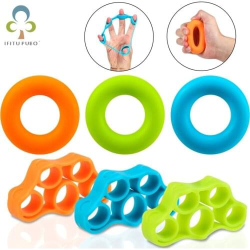2Pcs Hand Gripper Grip Silicone Ring Hand Resistance Band Finger Stretcher-Exercise Forearm Wrist Training Carpal Expander YJN