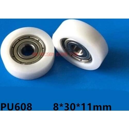 2019 Limited Special Offer 10 Pcs 608 Nylon Plastic Embedded Groove Ball Bearings 8*30*11mm Guide Pulley