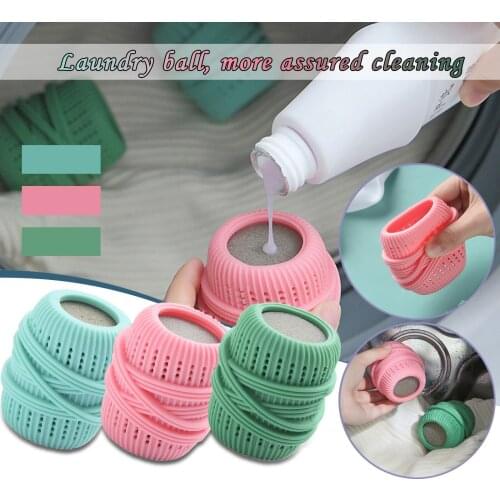 3pcs Random Laundry Ball Set Washing Machine Soap Ball Washing Ball Dryer Ball Laundry Ball For Household Washing Clothes Tool