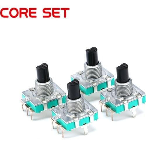 5pcs Audio Encoder 360 Degree Rotary Encoder EC16 E16 Coding 3Pin Handle Long 15MM