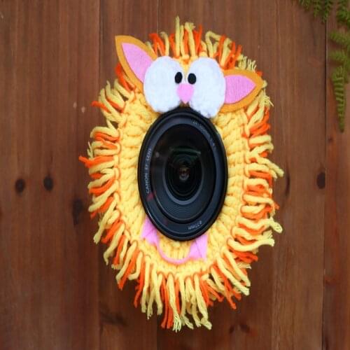 Knitted Camera Buddies Camera Buddy Handmade Crochet Animal Lens Buddy Photography Accessories
