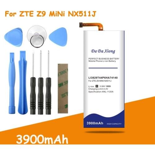 Free Shipping 3900mAh Battery Li3829T44P6HA74140 For ZTE Nubia Z7 Z9 NX508J NX510J NX511J Z9 Max Plus Z9 mini + free tools