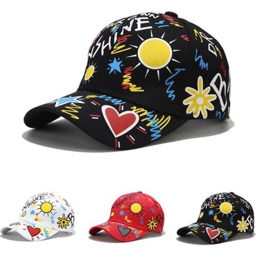 Mens And Womens Spring And Summer Baseball Cap Hip Hop Style Baseball Hat Fashion Graffiti Hats Outdoor Fashion Boy Girl Cap