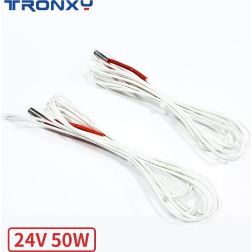 TRONXY 3D Printer Parts and Accessories 24V 50W Heating tube M6*20mm Cartridge Heater for 3D Printer Hotend J-head Extruder