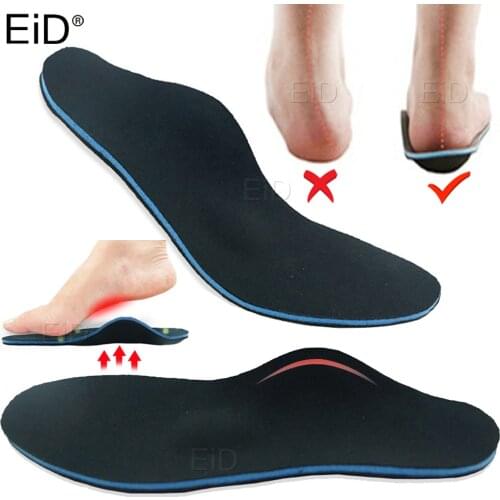 EiD Best Orthotic Insole Hight arch support Flatfoot Orthopedic Insoles for feet Ease Pressure Damping Cushion Padding Insole