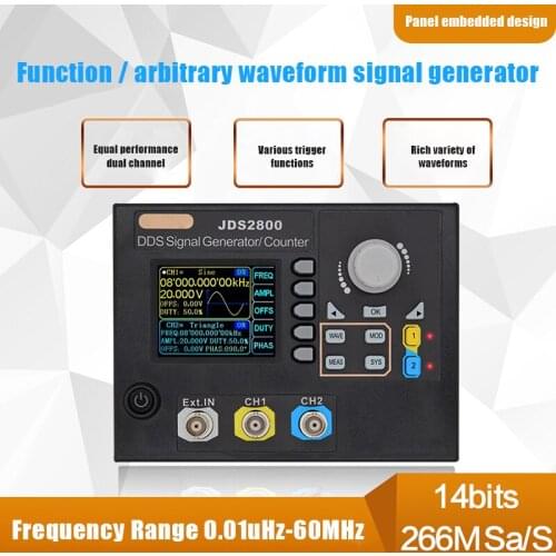JDS2800 60MHz Signal Generator Digital Control Dual-channel DDS Arbitrary Frequency Meter GK99