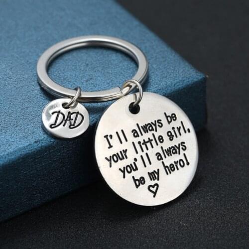 Stainless steel material, exquisite keychain for father’s day and birthday gifts for father