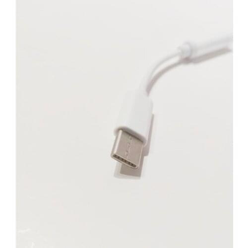Original Blackview BV7000 BV8000 P10000 Pro Cable Earphone Adapter Cable Type C to 3.5MM White Cable Charging Cable