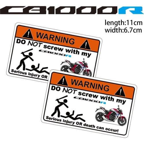 KODASKIN Motorcycle Cheap Creative Warning Sticker Decal for Honda CB1000R
