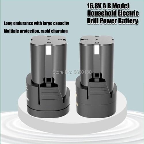 New 16.8V Rechargeable Lithium Battery Screwdriver Electric Drill Charger Batteries For Power Tools