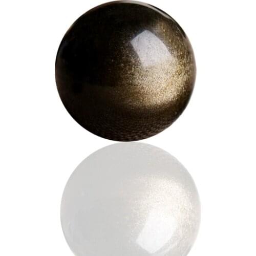 New Gold Obsidian Beads 6-18mm Round Natural Stone Loose Beads For Jewelry Making DIY Necklace Bracelets Finding Accessories