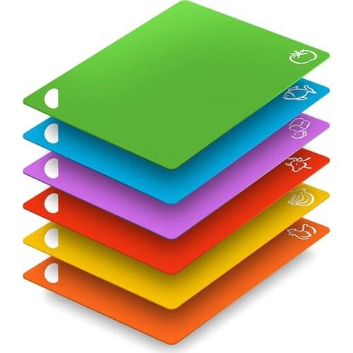 Extra Flexible Silicone Cutting Board for Kitchen Dishwasher-Safe Non-Slip Non-Porous Upgraded 6 Colors Thick Large