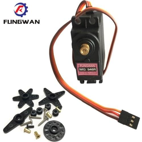 MG946R upgrade RC Metal Gear Torque Servo For Boat CAR 13KG Torque Metal Servo MG946 Upgraded MG945 fast
