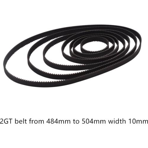 3D printer belt GT2 closed loop rubber 2GT timing 580 582 584 586 588 590 592 594 596 600 Length 580mm 582mm 600mm width 10mm