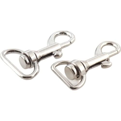 Lobster Swivel Clasps,silver Metal Swivel Clasps Snap ,Swivel Clasps for Key Ring,Swivel Round Eye Slide Bolt Snap Hook