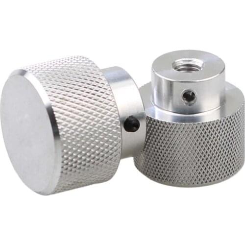 1pcs M6 M8 M10 M12 aluminum alloy hand screw nuts pineapple grain knurled frame blind hole with lateral teeth nut white color