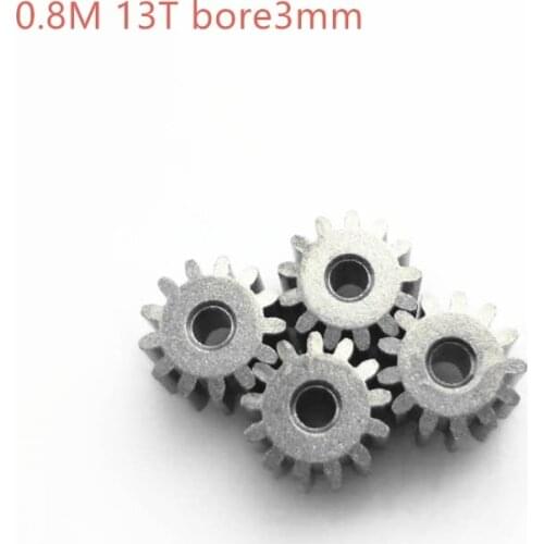 10pcs Mini Gear Inner Diameter 3mm 0.8Modulus 13 Tooth Motor Accessories Metal Gear