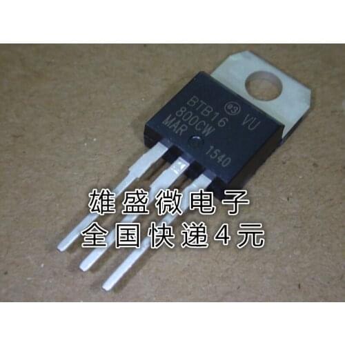 100% Original New In Stock BTB16-800CW 16A800V TO-220 BTB16-800CWRG 10pcs/lot
