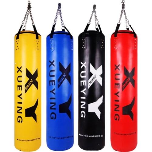 180/150cm Heavy Sanda Boxing Sandbag MMA Punching Boxing Bag PU Leather Sandbags Taekwondo MMA Boxing Training Punching Bag Sets