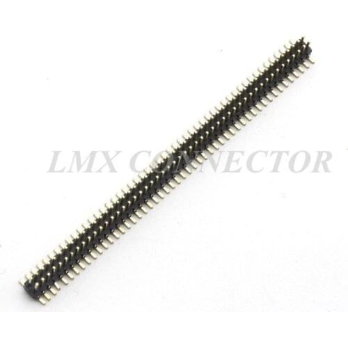 20PCS 1.0mm Male Pin Header Connector 2x50P Double Row SMD SMT Copper Gold Plated