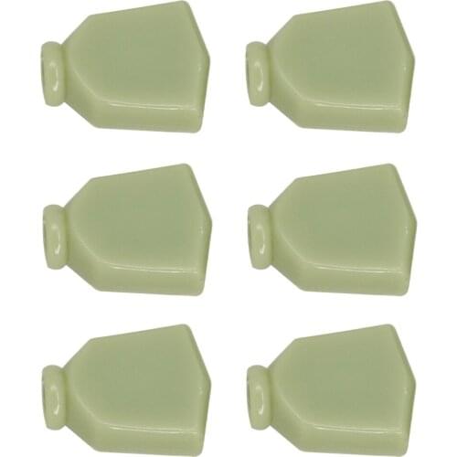 6pcs Trapezoid Guitar Tuning Peg Machine Heads Knobs Caps Guitar Parts