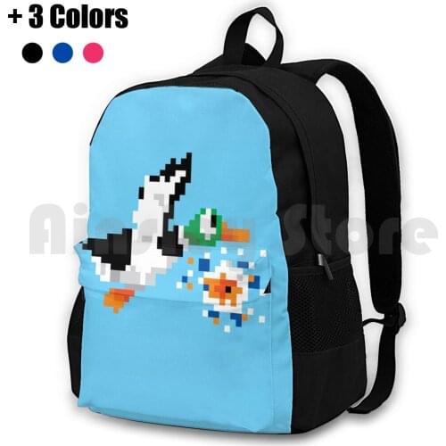 8-Bit Nintendo Duck Hunt 'Miss' Outdoor Hiking Backpack Riding Climbing Sports Bag Duck Hunt Flying Nes Light Gun Target