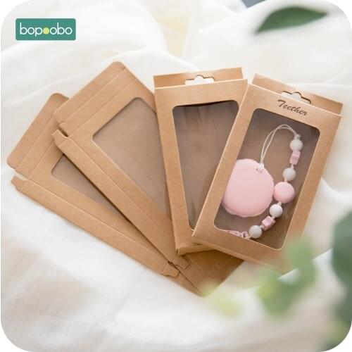 Bopoobo Baby Gift/Merchandise/Packing Box 20pcs Kraft Paper Wedding Wrapping Jewelry Supply Nursuing Pendants Accessories Box