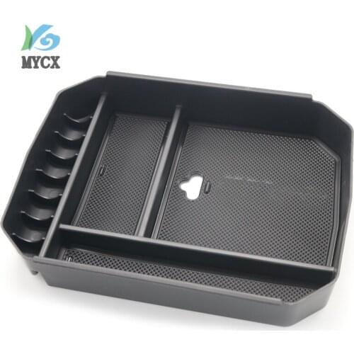 2015 Car Center Console Tray Storage Case Armrest Organizer Box For Toyota Highlander Kluger 2015 2016 2017 2018 Accessories