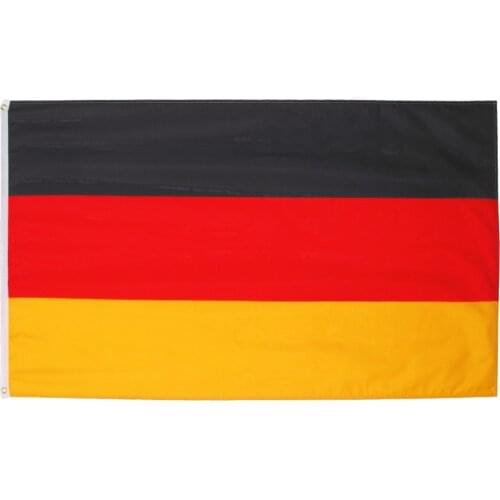 Flaglink 3x5fts 90x150cm black red yellow de deu german Deutschland germany flag