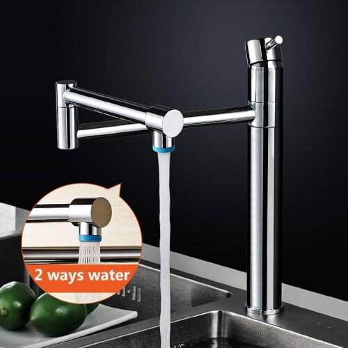 Kitchen Faucets Chrome Single Handle Kitchen Tap Single Hole Handle Swivel 360 Degree Water Mixer Tap Mixer Tap