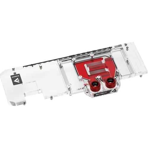 Barrow GPU Water Block for ZOTAC 3090 24G 6X OC, 3080 10G, Full Cover Watercooler, 5V light ,BS-AIC3090-PA