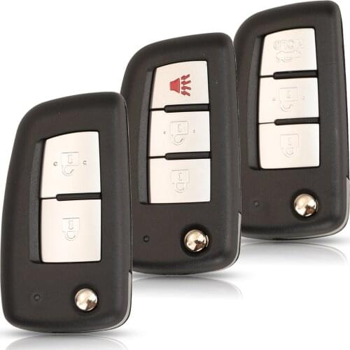 Kutery 2/3 Buttons Replacement Remote Car Key Shell Case For Nissan Qashqai Rogue Micra Pulsar X-Trail Juke F15/F16