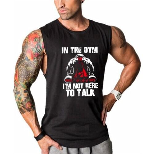 Bodybuilding Stringer Gym Tank Top Men Clothing Bodybuilding Workout Fashion Fitness Singlets Sleeveless Muscle Shirt Men Vest