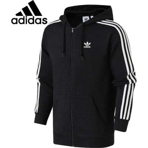 Original New Arrival Adidas Originals 3-STRIPES FZ Mens jacket Hooded Sportswear