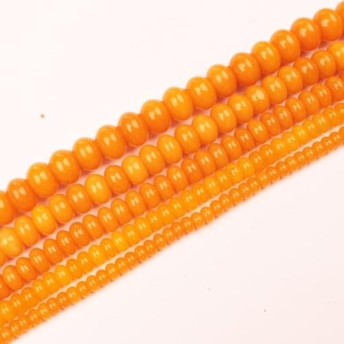 Wholesale Yellow Jades Rondelle Beads 15" For DIY Jewelry Making ,We provide mixed wholesale for all items
