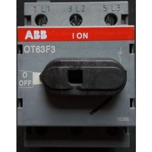 Original new ABB isolation switch OT63F3 63A 600VAC warmly for 1 year 1pcs