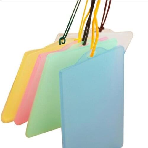 5pcs/lot Transparent Bus Card Case Holder Bank Credit Card Holder Name ID Card Cover Case Students School Stationery