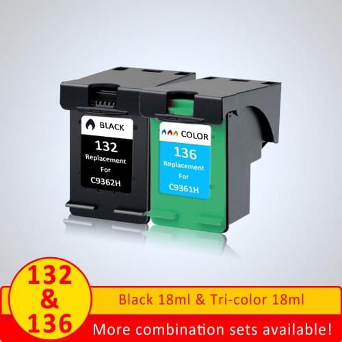 XiangYu compatible ink cartridges 132 For HP 132 136 Photosmart 2573 C3183 D5163 Officejet 6213 5443 D4163 PSC 1513 1513s