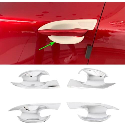 Car Styling Exterior Accessories ABS Chrome Exterior Decorative Door Handle Bowl Cover For CX-30 2020