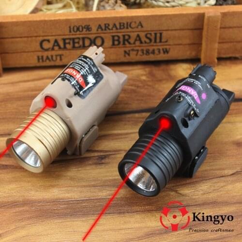 Tactical M6 CREE LED Flashlight & Red Dot Laser Combo Sight 20mm Weaver rail no battery
