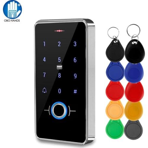 Ourtdoor IP68 Waterproof RFID Biometrics Fingerprint Access Control Keypad Touch Keyboard 13.56MHz Electronic Door Opener System