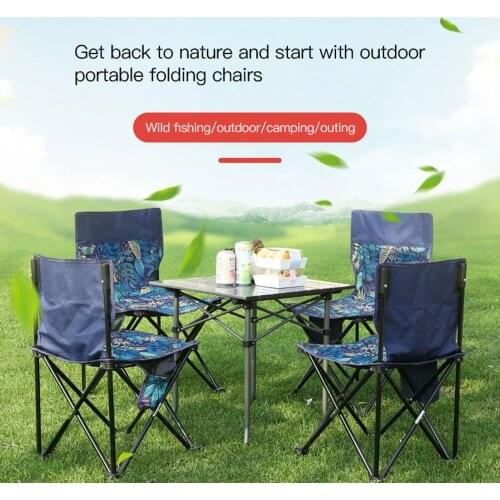 Outdoor Folding Chair Portable Armless Chair with Turret Folding Sketching Carry Bag for Camping, Fishing, Beach,Sports Events