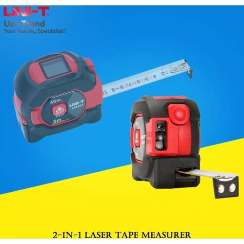 UNI-T LM40T digital display 2-in-1 Laser Tape Measurer range finder; tool Tape measurer laser range finder / electronic ruler